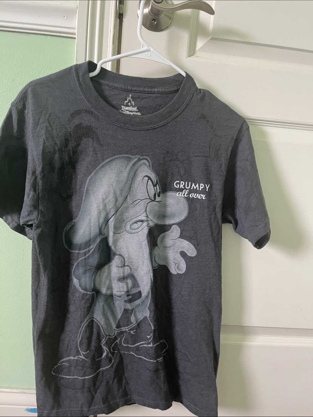 Disney Grumpy Graphic Tee - Charcoal Gray